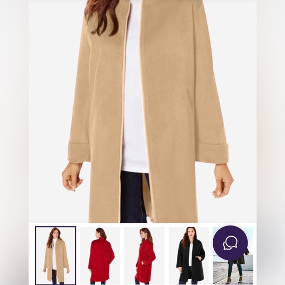 Roaman’s Women’s 14/16 Coat - Picture 3 of 3